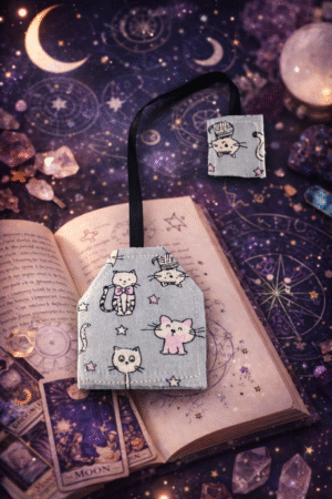 marque page chat gris