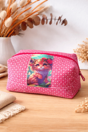 trousse de toilette chat  kawaii