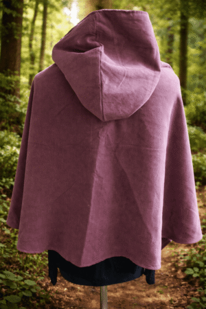 Capeline parme fleur