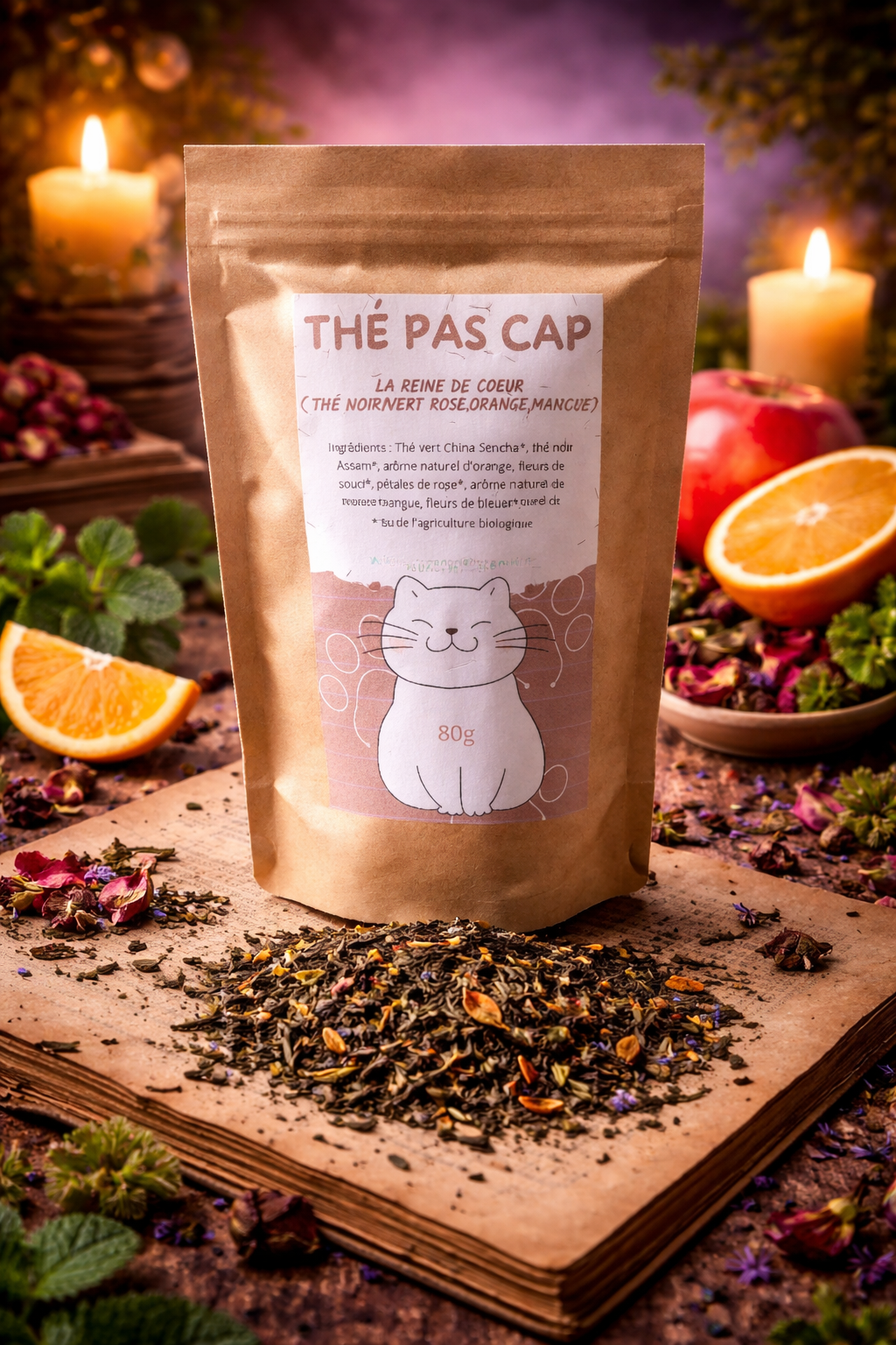 thé noir la reine de coeur