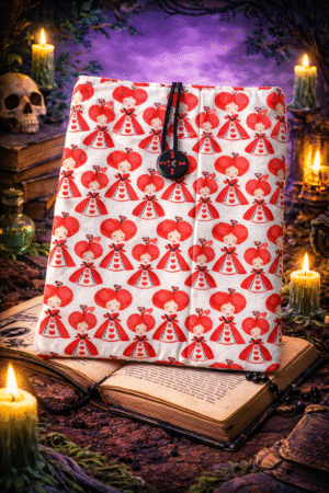 pochette à livre reine de cœur