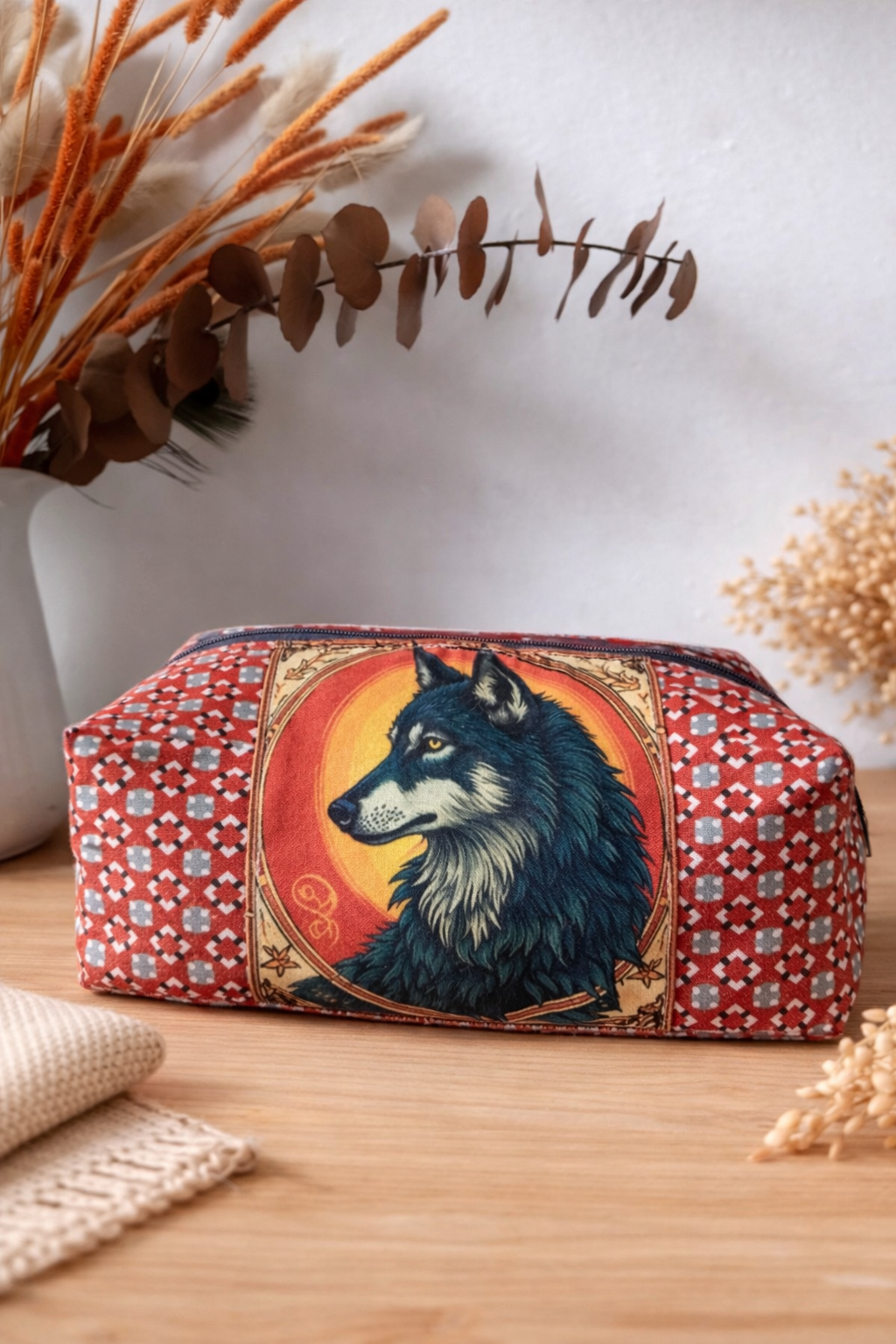 trousse de toilette loup