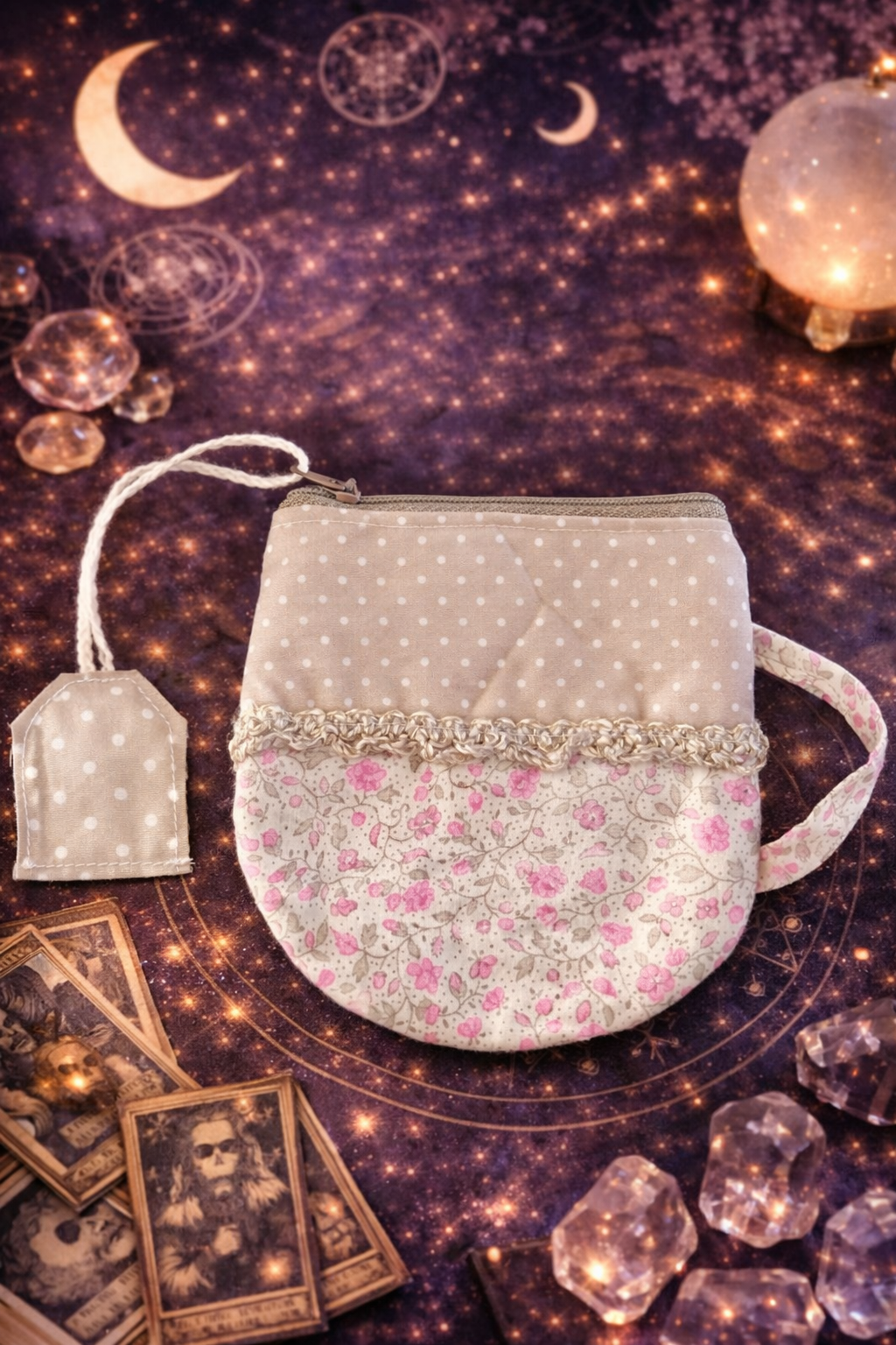 porte monnaie fleurs