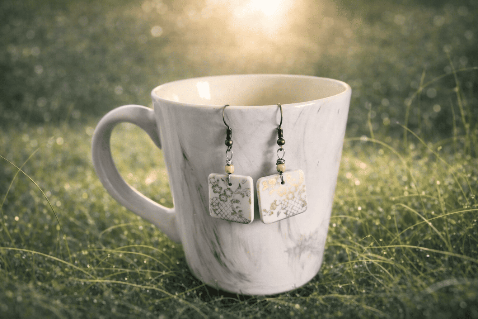 boucles d'oreilles dorée